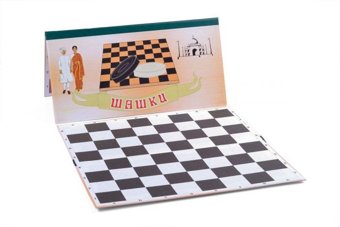 Доска для шашек, шахмат 64 клетки (35х35) SportReal